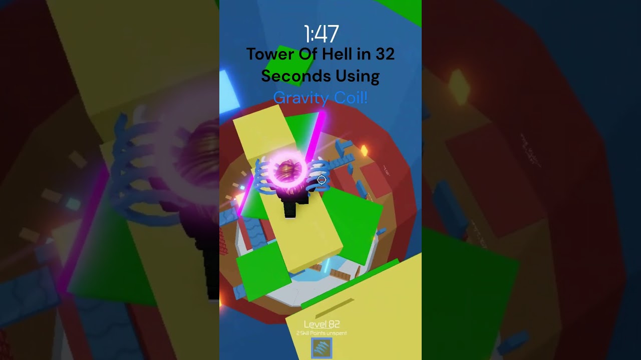 Tower Of Hell in 32 Seconds Using Gravity Coil! 
