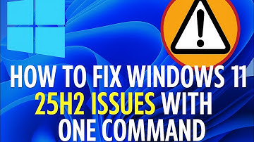 Herstel Windows 11 25H2-updatefouten direct met één opdracht