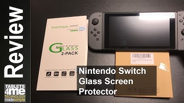 Under $11.00 Nintendo switch glass screen protector:  Install and Review