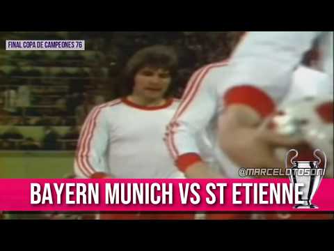 Final Copa de Campeones 1976: Bayern Munich vs ST Etienne