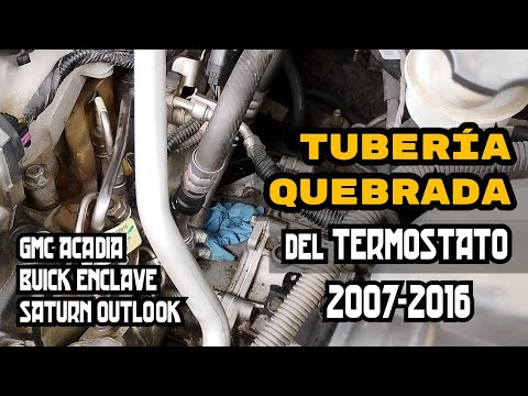 Como cambiar la tubería quebrada, Liqueo de anticongelante GMC, SATURN, BUICK, CHEVROLET 07-16 Como cambiar la tubería quebrada, Liqueo de anticongelante GMC, SATURN, BUICK, CHEVROLET 07-16