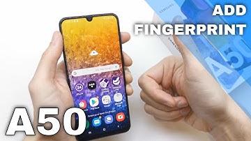 How to Add Fingerprint in SAMSUNG Galaxy A50 - Set Fingerprint