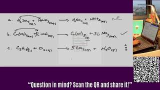 Predict the products and write a balanced molecular equation for each reaction. If no reaction o
