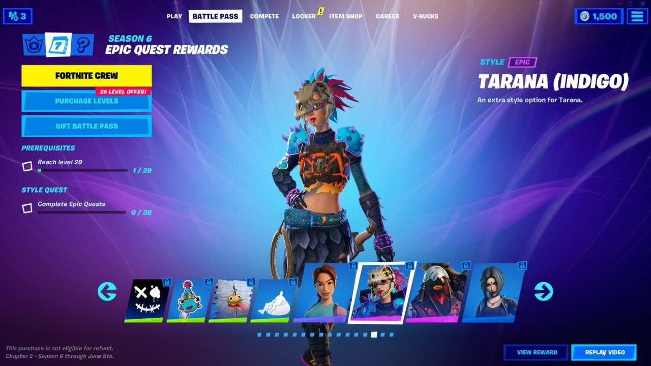 Fortnite Chapter 2 Season 6 Full Battle Pass Overview | All Battle Pass Skins, Gliders, and more