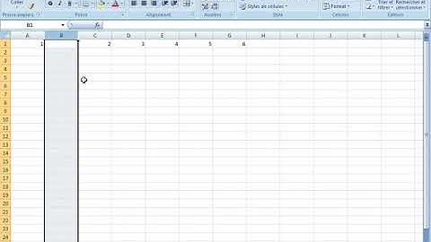 Insérer des colonnes dans une feuille de calcul d