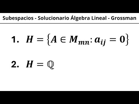 Subespacios Vectoriales - Solucionario Álgebra Lineal Grossman