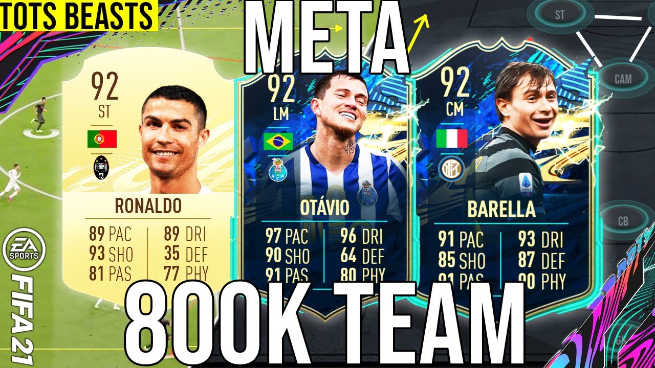 BEST META 800K TOTS TEAM (BEAST PLAYERS) SQUAD BUILDER TO GET MORE WINS! - FIFA 21 Ultimate Team