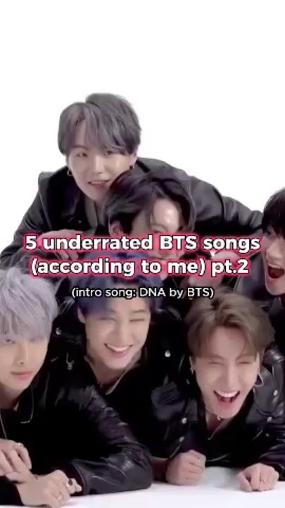 5 underrated bts songs pt. 2 💜✨ #bts #music #songs #btsarmy #kpop