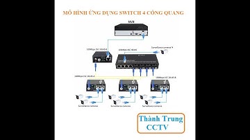 Switch 4 cổng quang single mode và 4 cổng Lan 100Mbps tại Thành Trung CCTV