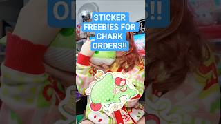 STICKER FREEBIES FOR CHARK ORDERS!! #smallbiz #smallbusiness #shark #plushies #preorder #stickers