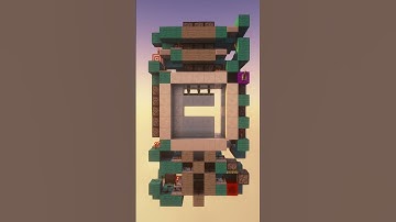 Survival Friendly 5x5 Piston Door (EVEN SMALLER!!!!) #minecraft #shorts #redstone