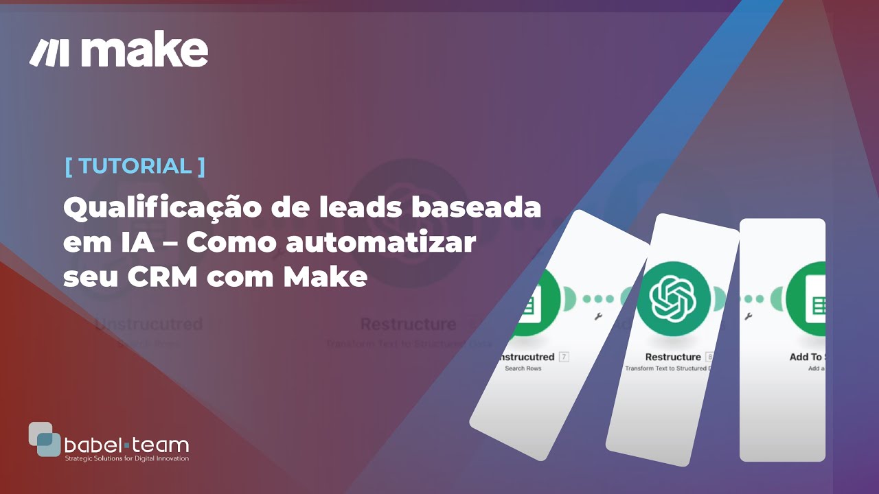 [Tutorial Make] Qualificação de Leads baseada em IA - YouTube