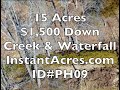 15 Acres of Owner Financed Land with creek, power, BIG deer and MORE! ID#PH09 - InstantAcres.com