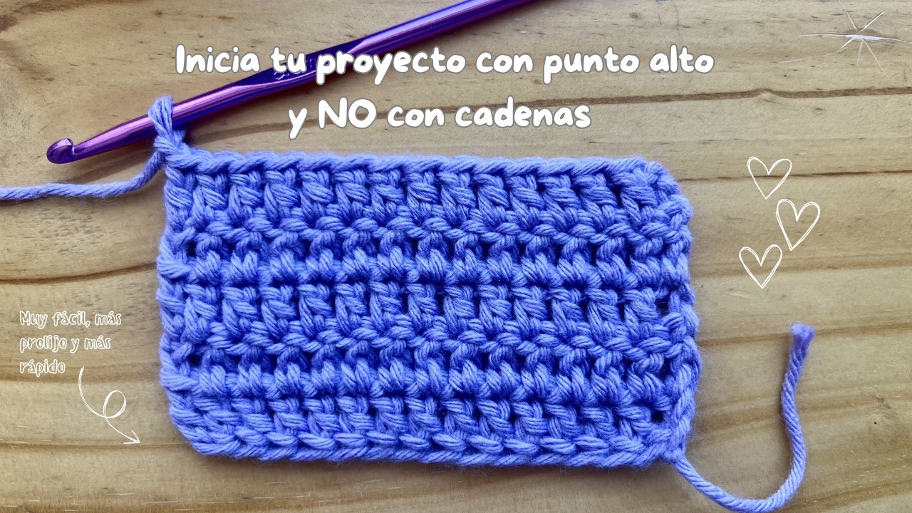 Cómo empezar con Punto Alto y NO con cadena - Tip lanero - crochet - fácil
