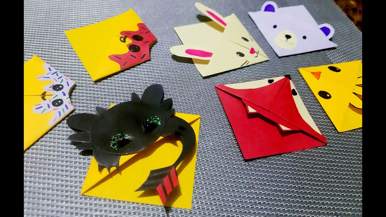 DIY Corner Bookmarks - YouTube