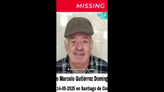 ⚠ SANTIAGO | Buscan a Isidro Marcelo Gutiérrez, un home de 70 anos desaparecido dende o 14 de maio