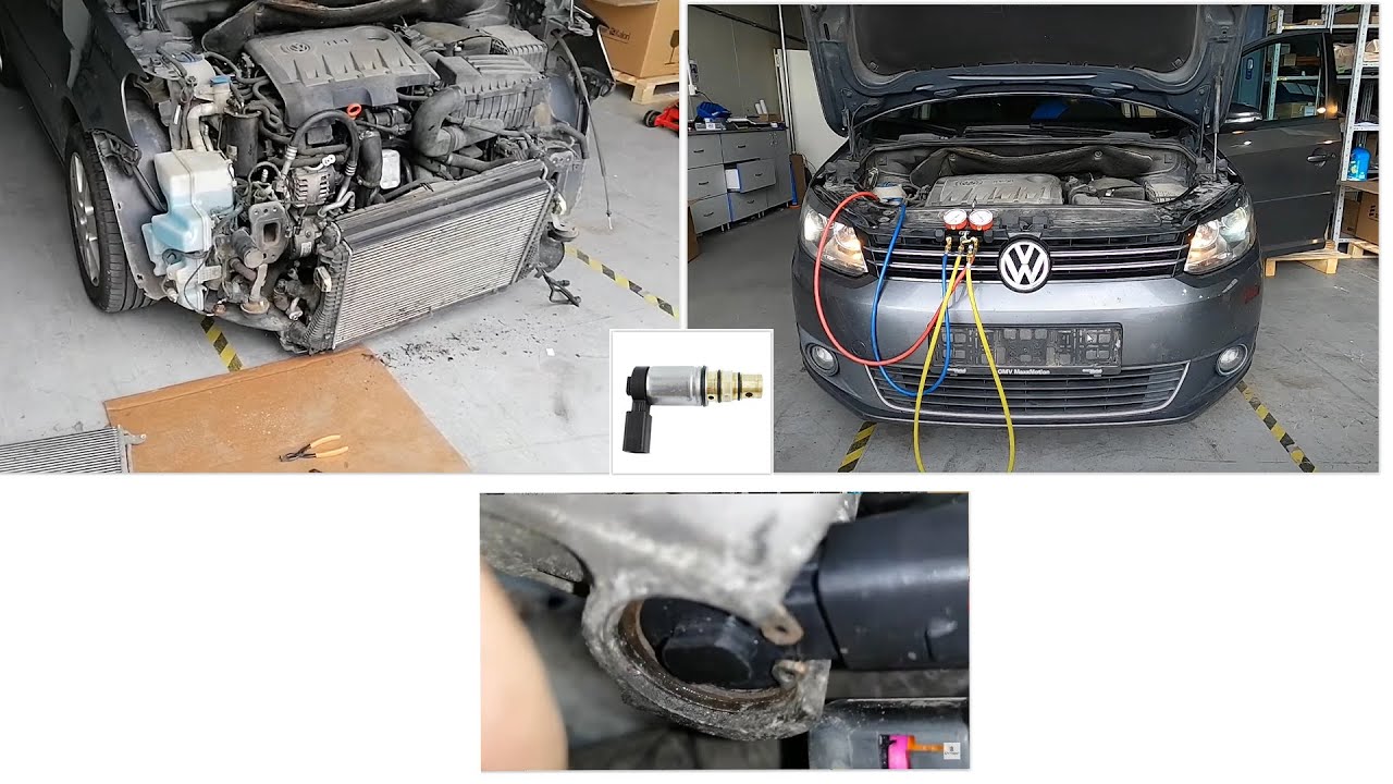 vw-touran-compressor-control-valve-and-condenser-replacement-ac