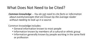 Cite it Right! Citing Sources and Avoiding Plagiarism