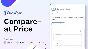 How to Add/Update Compare at Price in Stock Sync - Column Matching Guide | Inventory Management