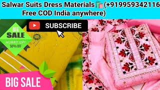 Attractive Salwar Suits Dress Materials🛍️(+919959342116 Free COD India anywhere) #salwar #dress  screenshot 3