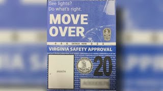 Virginia vehicle inspection stickers get makeover for 2019