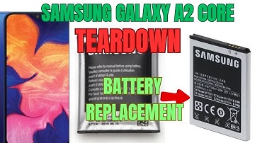 how to open Samsung galaxy A2 core a260 disassembly/ back panal open / battery replace