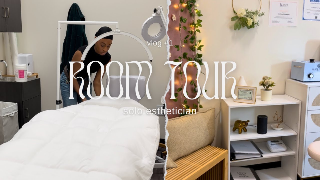 Embarking on a solo esthetician journey — esthetician room tour ♡