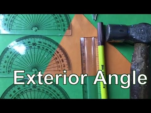 Working model - 1 Exterior angle is the sum of interior opposite angle