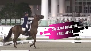 Dressage Disaster: Sarah Lockmans Fried Apple  Grand Prix Dressage World Equestrian Center Ocala