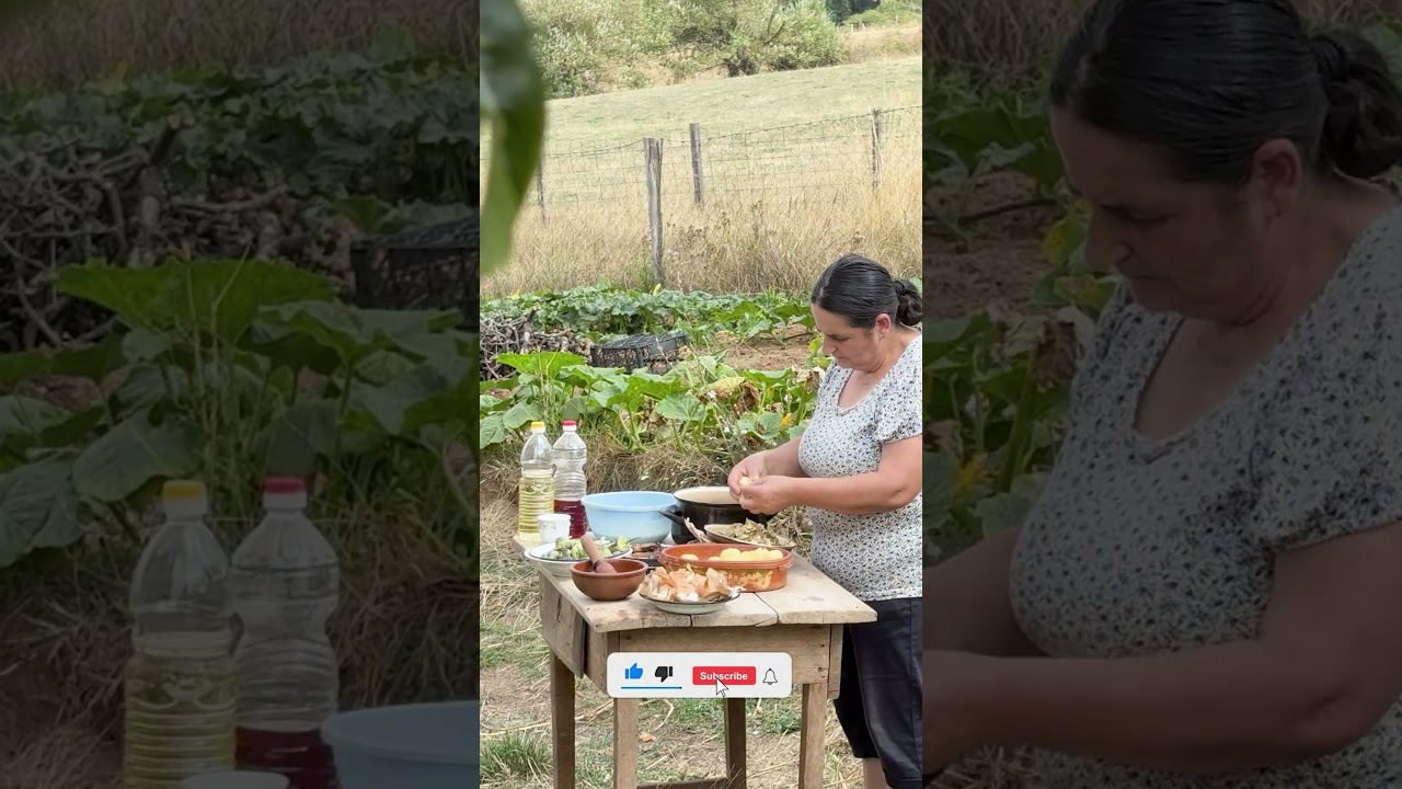 Rustic Potato Salad in Nature 🌿🥔 Farm-to-Table Cooking Outdoors #asmr #food #farmingtraditions