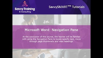 Microsoft Word: Navigation Pane