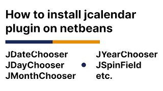 Java NetBeans Cara Menambahkan JCalender | Cara menggunakan JDateChooser di java netbeans 8.2