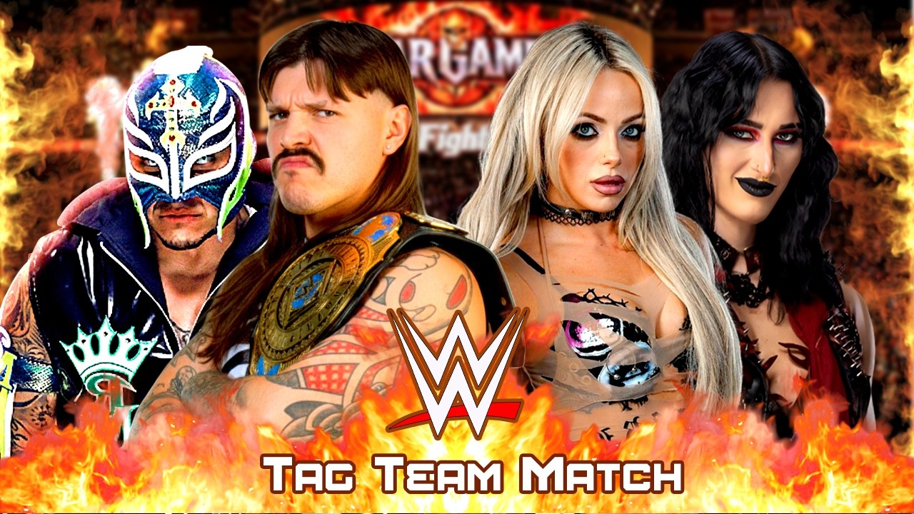 WWE Мужчины против женщин: Доминик Мистерио и Рей Мистерио против Лив Морган и Рии Рипли 26.02.20...