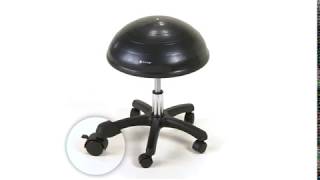 Gaiam Adjustable 33 Balance Ball Stool - Black