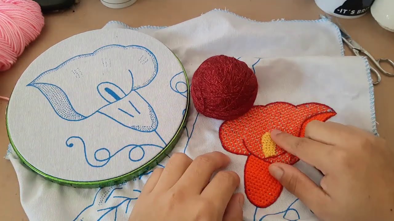 Bordado Fantasía Alcatraz 2 | Bordados Para Servilletas | El Bordador