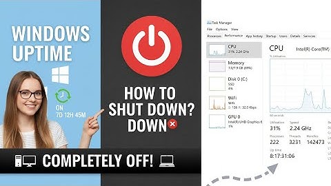 "How to Completely Shut Down Your Windows PC & Reset Uptime #windows⏱️💻"