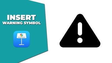 How to insert warning symbol in Apple Keynote