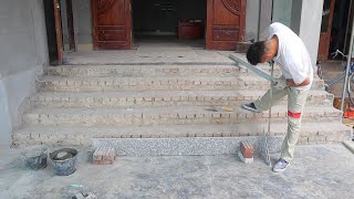Easy Construction and Install Of Granite On Porch Steps | Beautiful Build Design