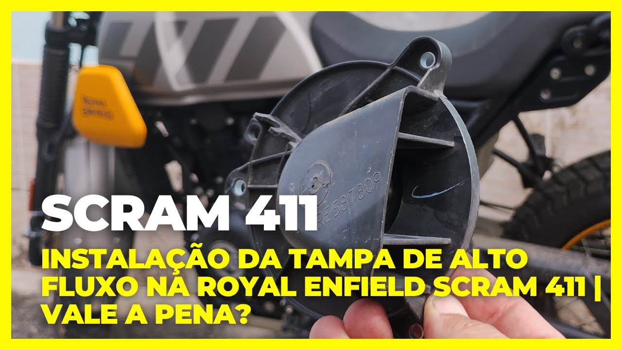 Instalação da Tampa de Alto Fluxo na Royal Enfield Scram 411 | Vale a Pena?  
