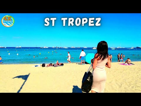Beach Walk Saint Tropez 4K 💛 Best of Summer 2021 🧡