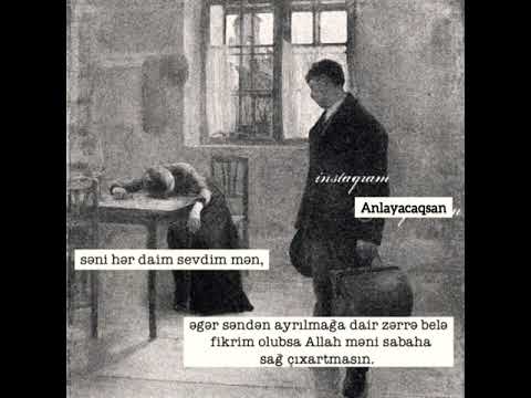 sevib ayrılanlar üçün qısa ağlamalı status ./ anlayacaqsan / nurənəm 🥀