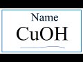 Copper Compounds and Hydroxide Ions