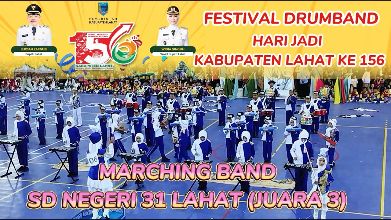 DRUMBAND SD NEGERI 31 LAHAT (LOMBAH Marching Band HARI JADI KABUPATEN LAHAT KE 156)