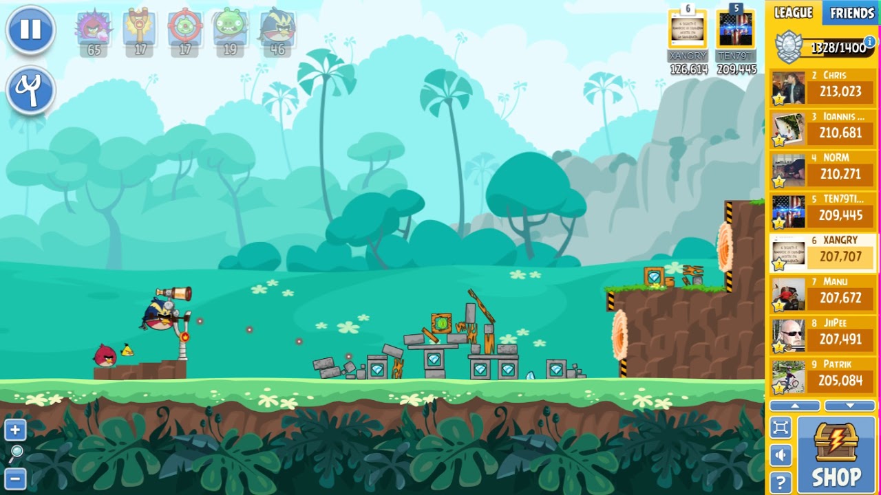 Angry Birds Friends Tournament 312-C Level 3 POWER UP Walkthrough