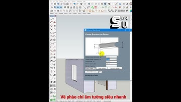 Vẽ phào chỉ âm tường siêu nhanh #sketchup84 #su84 #plugin #vephaochi
