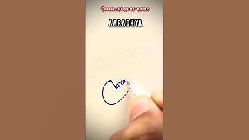 Most attractive and unique signature for AARADHYA name 🔥 || stylish signature #signature #shorts