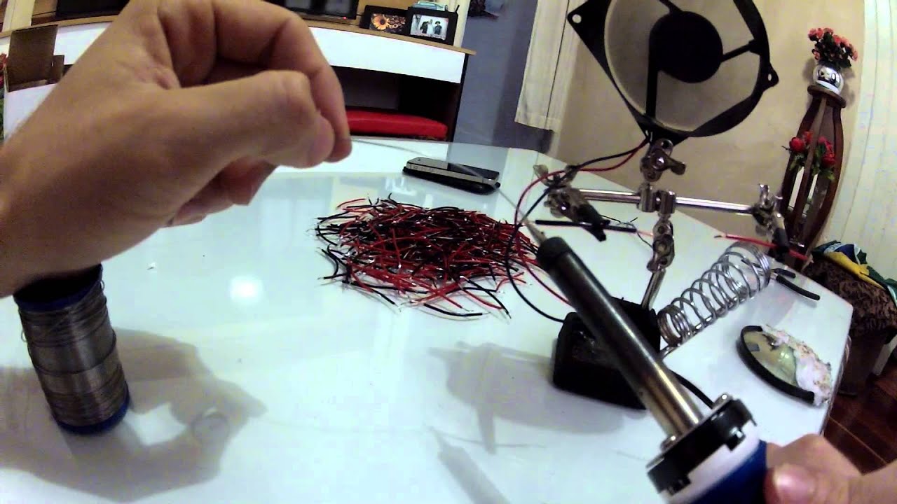Tinning Threads wire tinning jig for hundreds of tinning fast, safe an simple! - YouTube