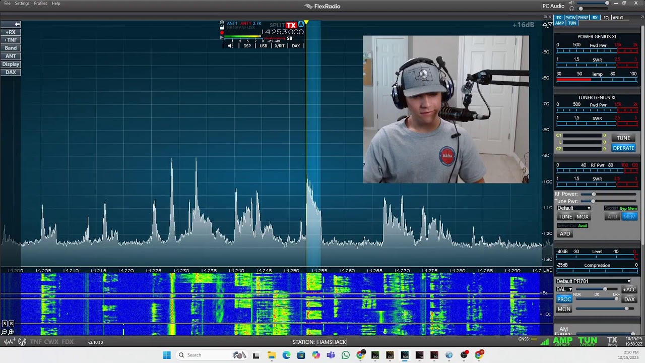 Calling CQ live! On the Flex Radio 8600