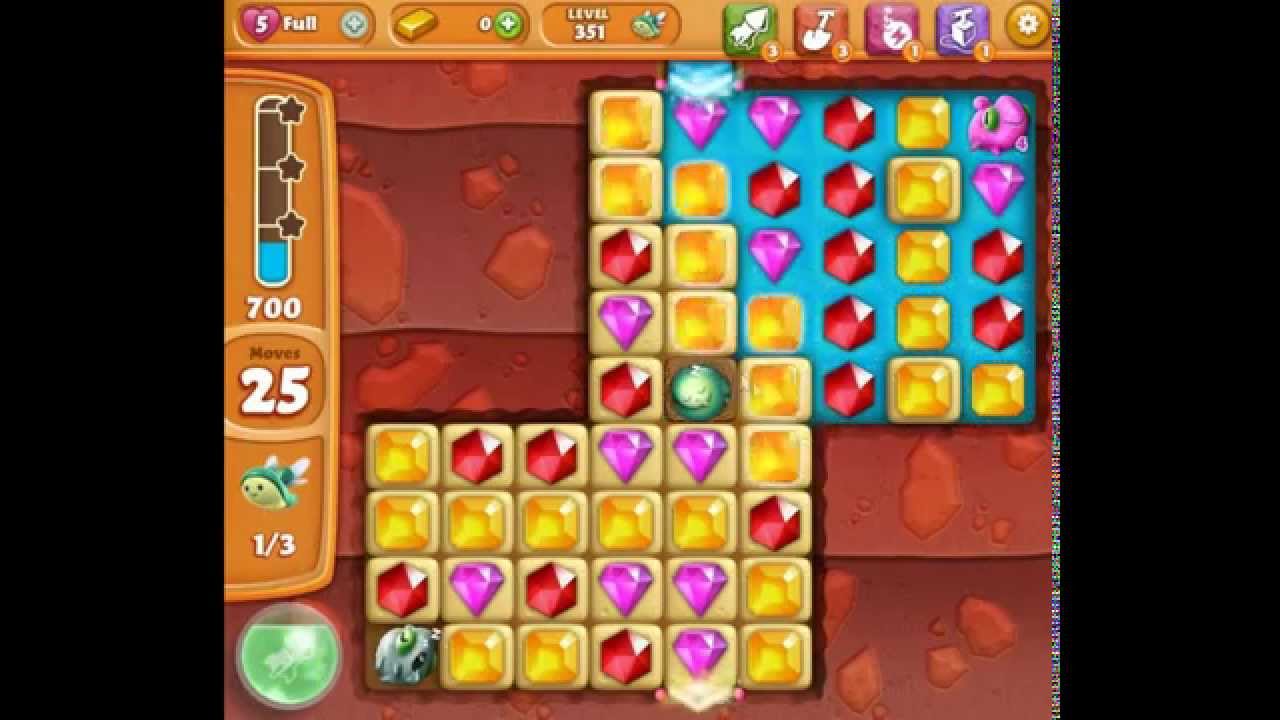 Diamond Digger Saga level 351 no boosters 😈