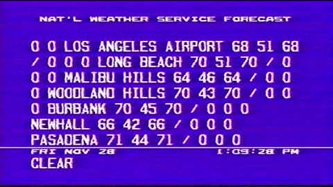 The Weather Channel - 1997-11-28: Local Forecast #3(Audioswap)